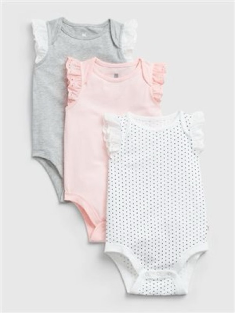 Baby Gap 3 Set Ruffle Sleeve Onesies